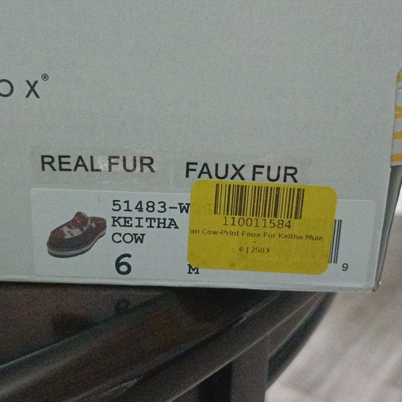 Cow hide yellowbox shoes KEITHA. SIZE 6 WOMEN - Picture 4 of 4